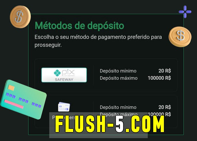 O cassino flush bet oferece uma grande variedade de métodos de pagamento